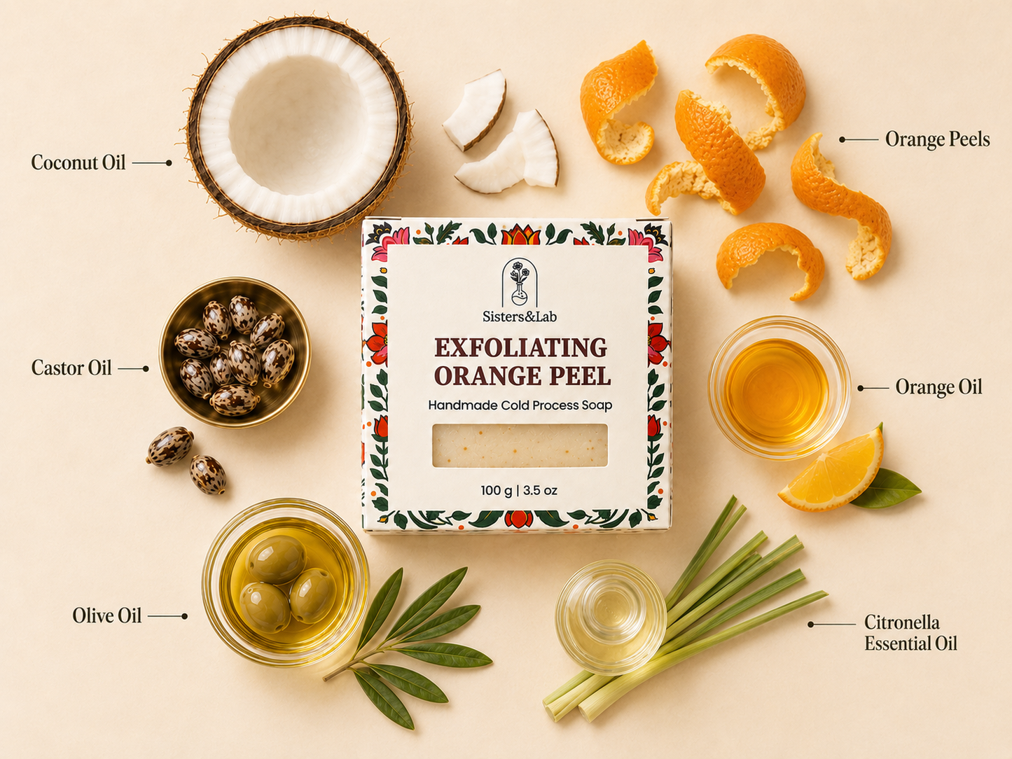 Exfoliating Orange Peel Soap