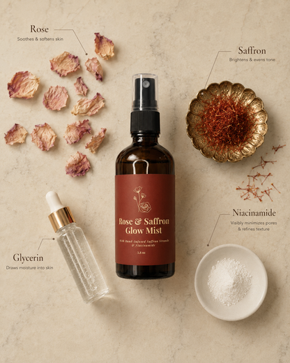 Rose & Saffron Glow Face Mist