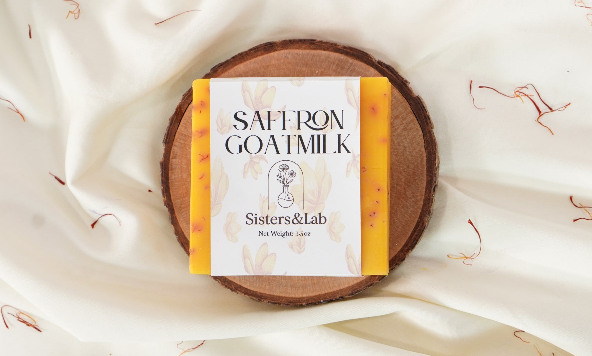 Saffron Goatmilk Soap – Sisters & Lab