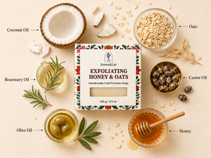 Exfoliating Honey & Oat Soap